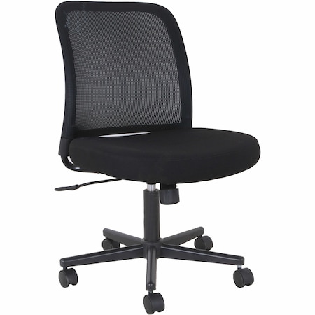 Nusparc Task Chair, Armless, Black NPRCH302MNBK